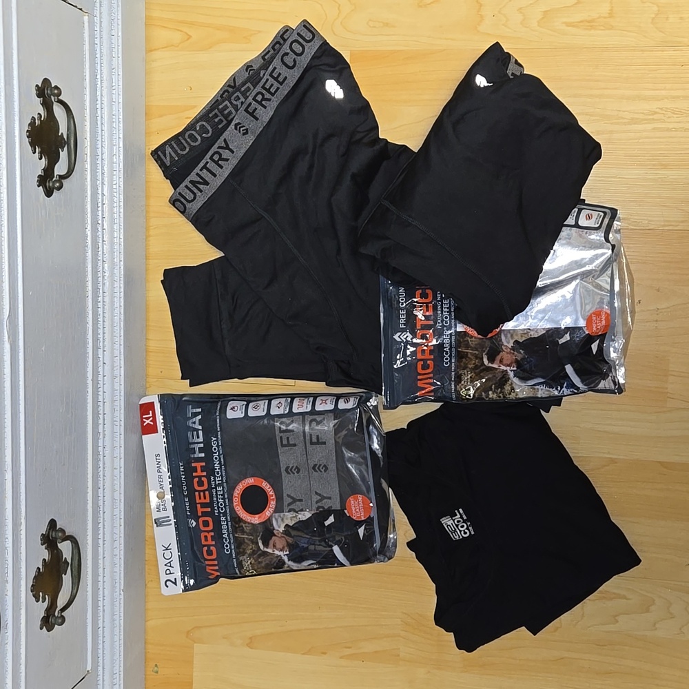 Free country microtech base layer top & bottoms.
